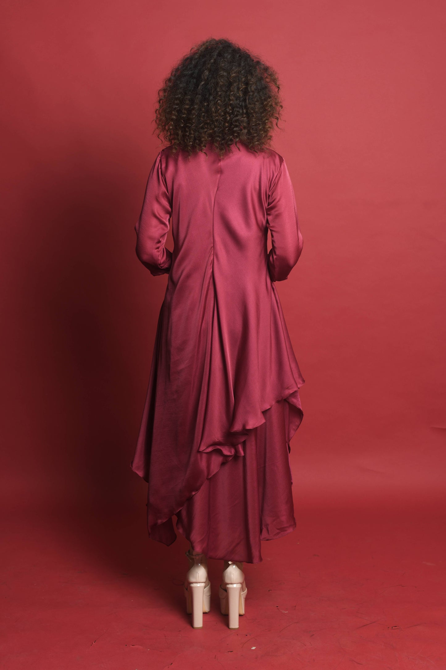 Asymmetric Sequined Chic Wear