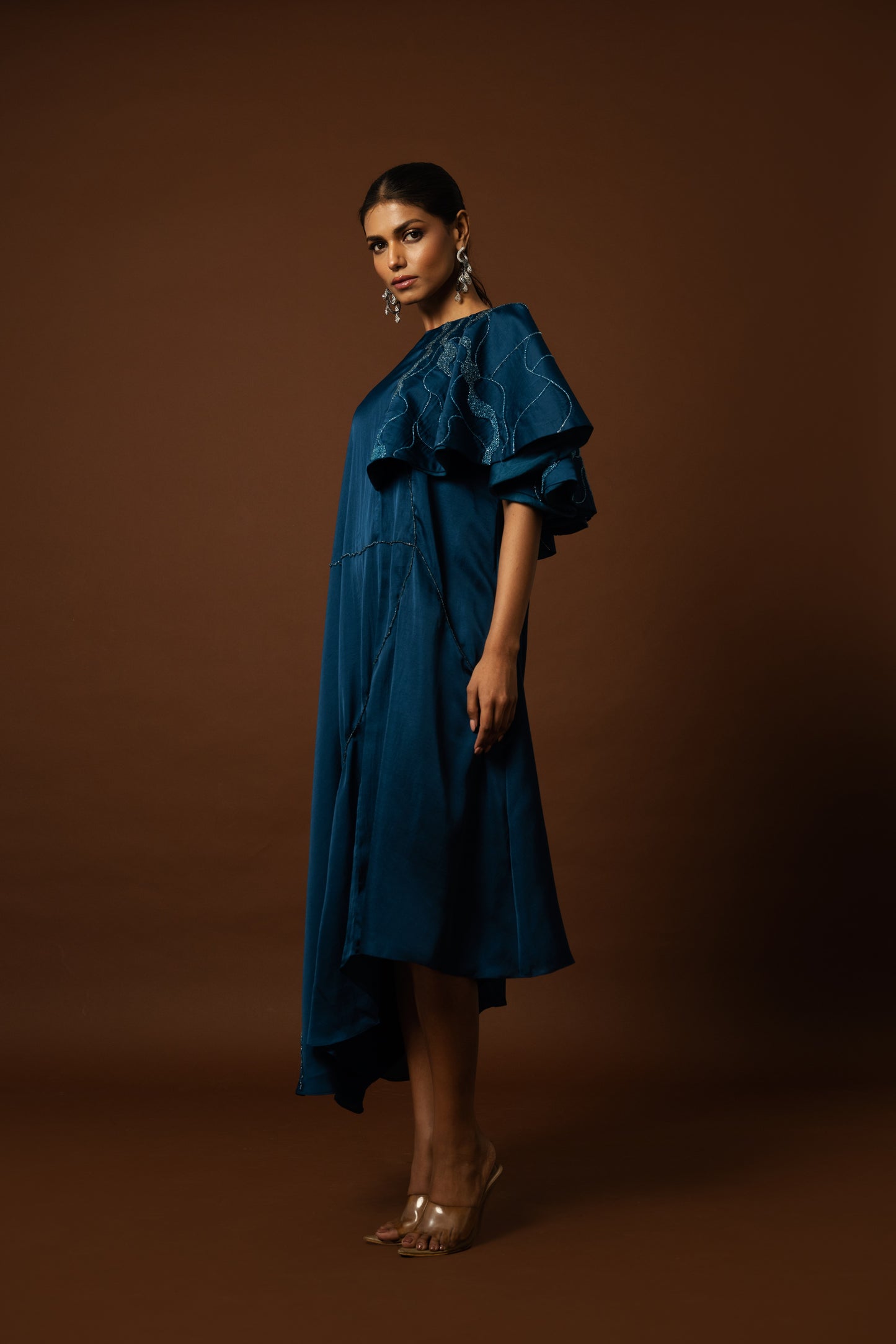 One Sided Styllish Flap Dress