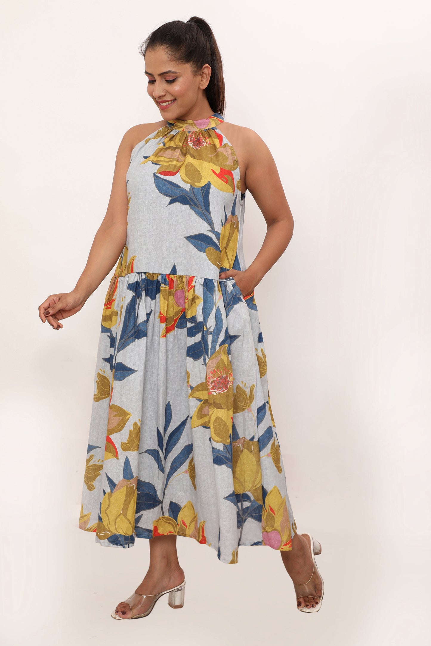 Minerva Dress-Gravier Grey