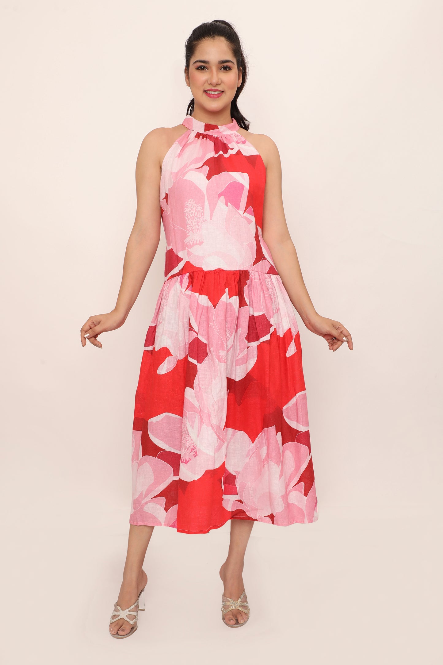 Minerva Dress-Coeur Red