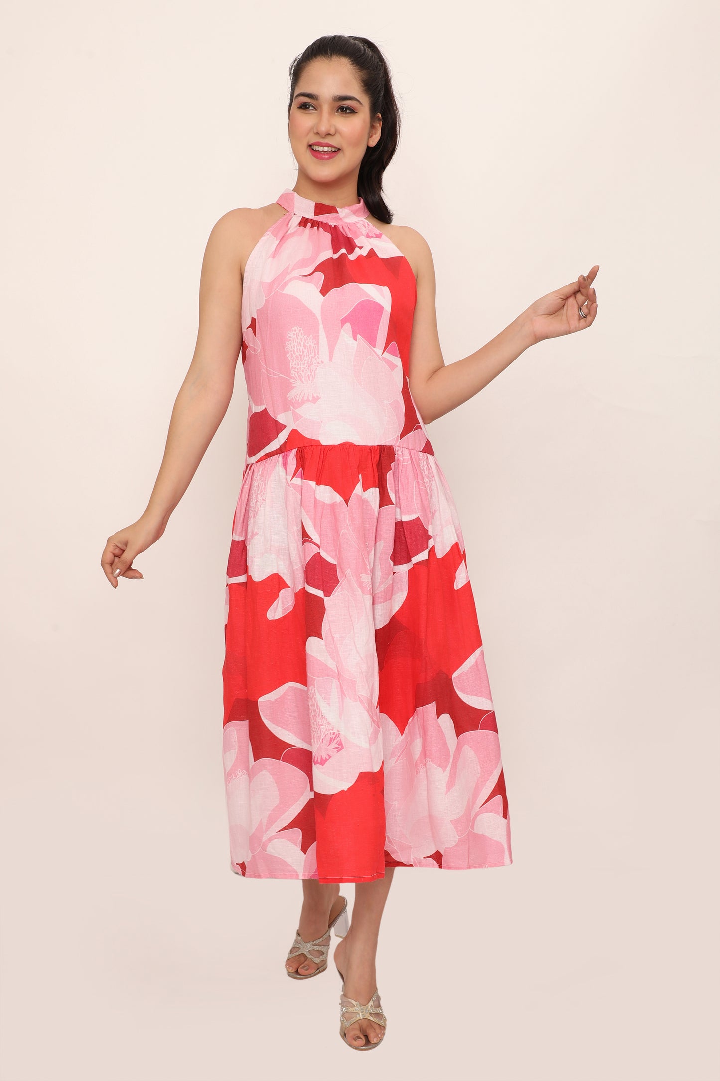 Minerva Dress-Coeur Red