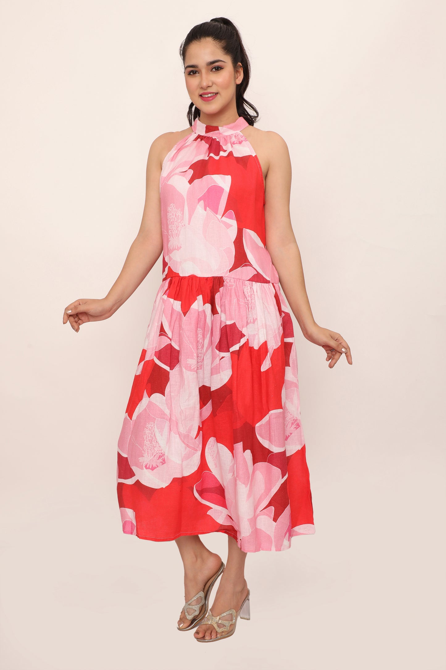 Minerva Dress-Coeur Red