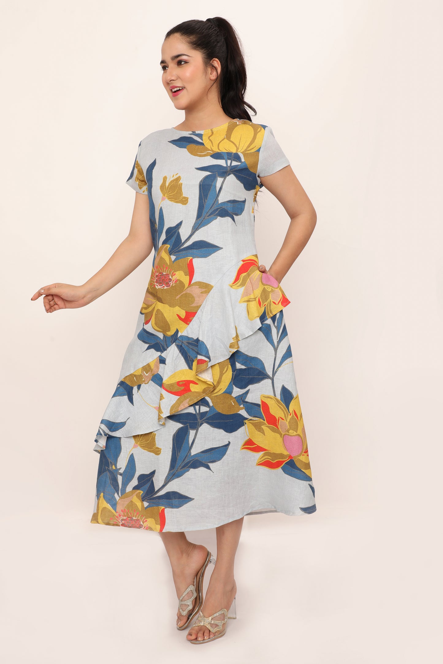 Athena Dress-Gravier Grey