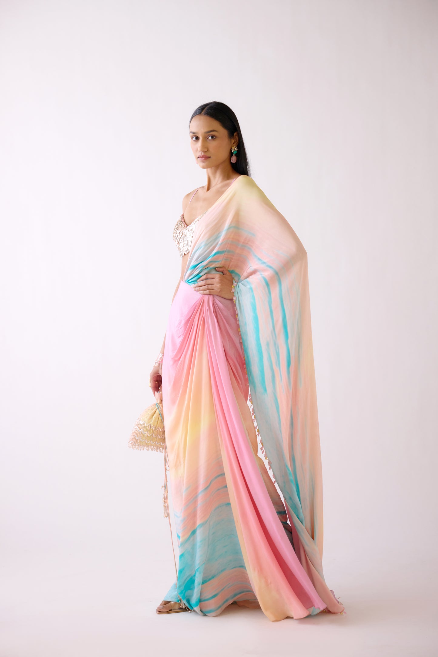 Sunset Saree