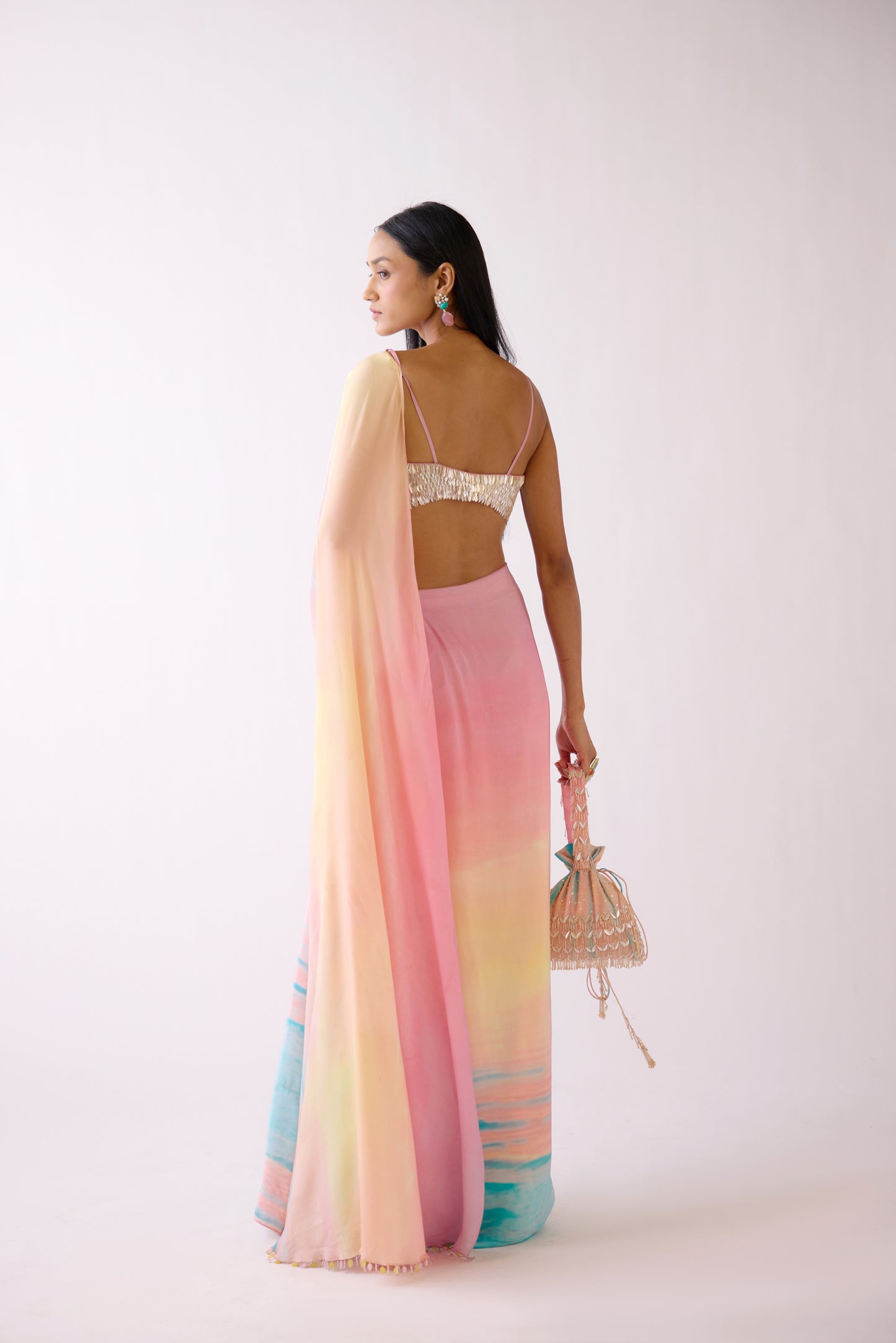 Sunset Saree