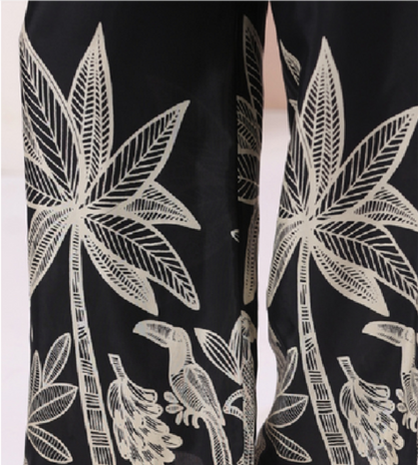 Black Palm printed Co-Ord set