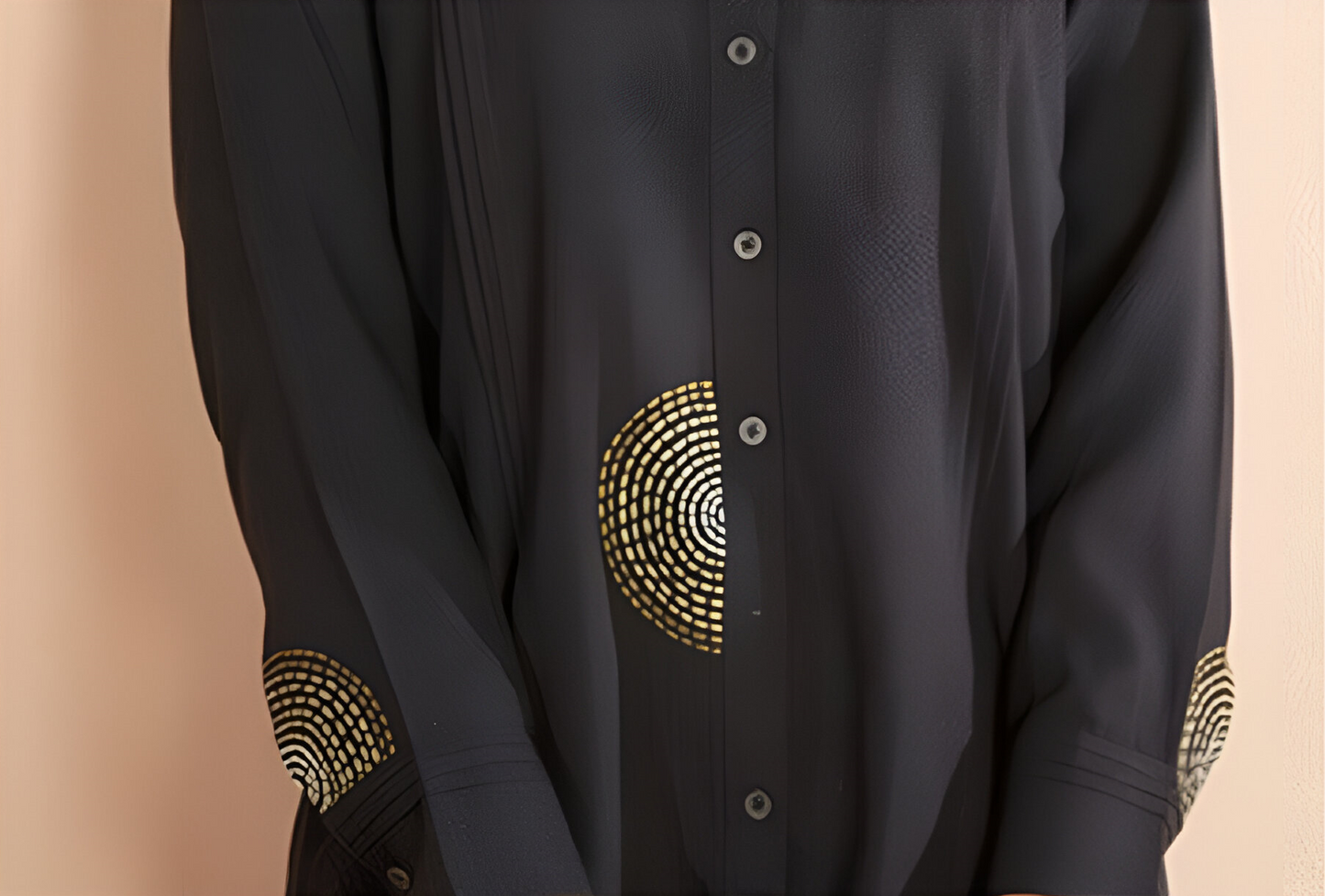 Black Pleated Cuff Co-Ord Set