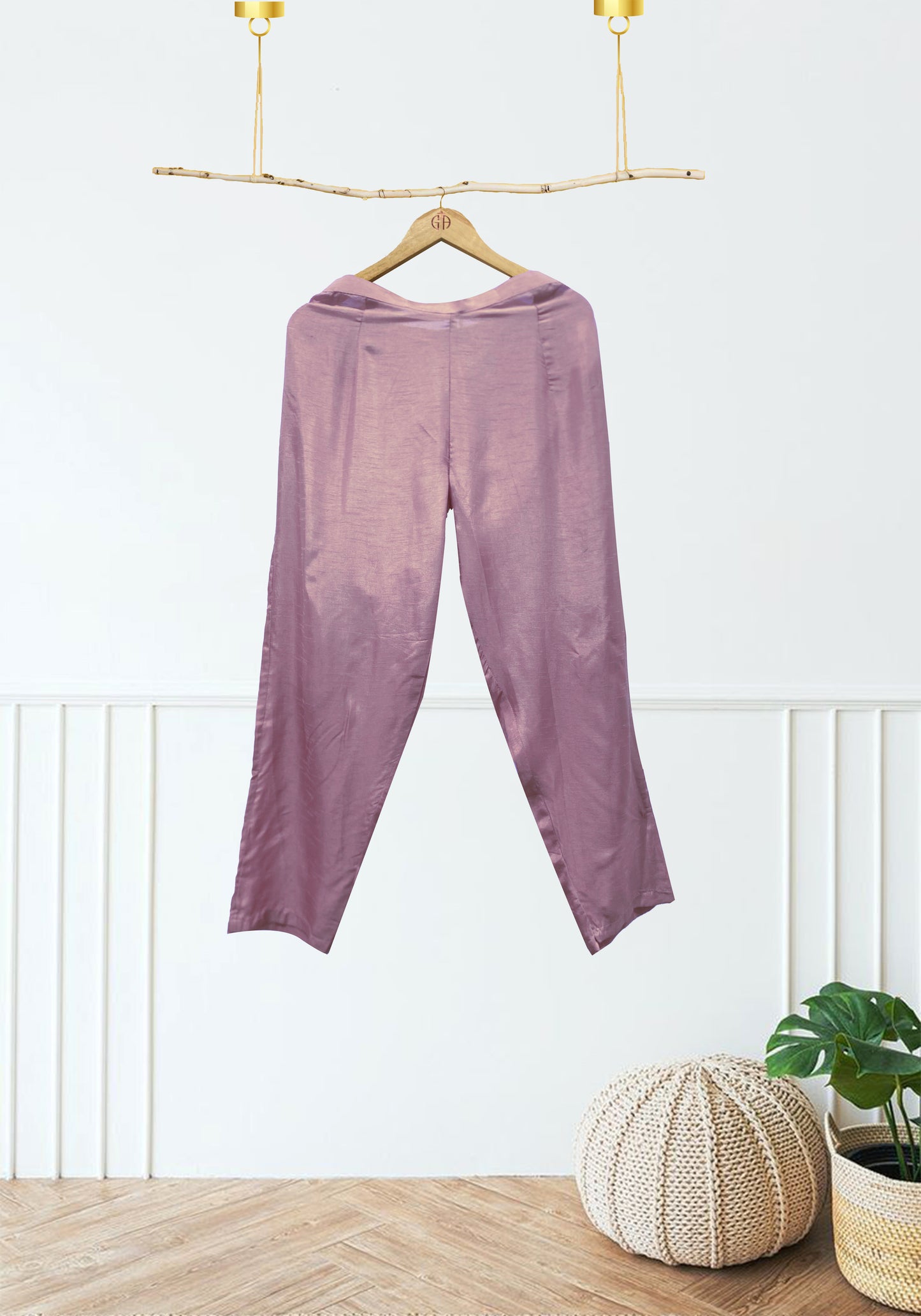 Plum Thread Zari Emb Suit Set