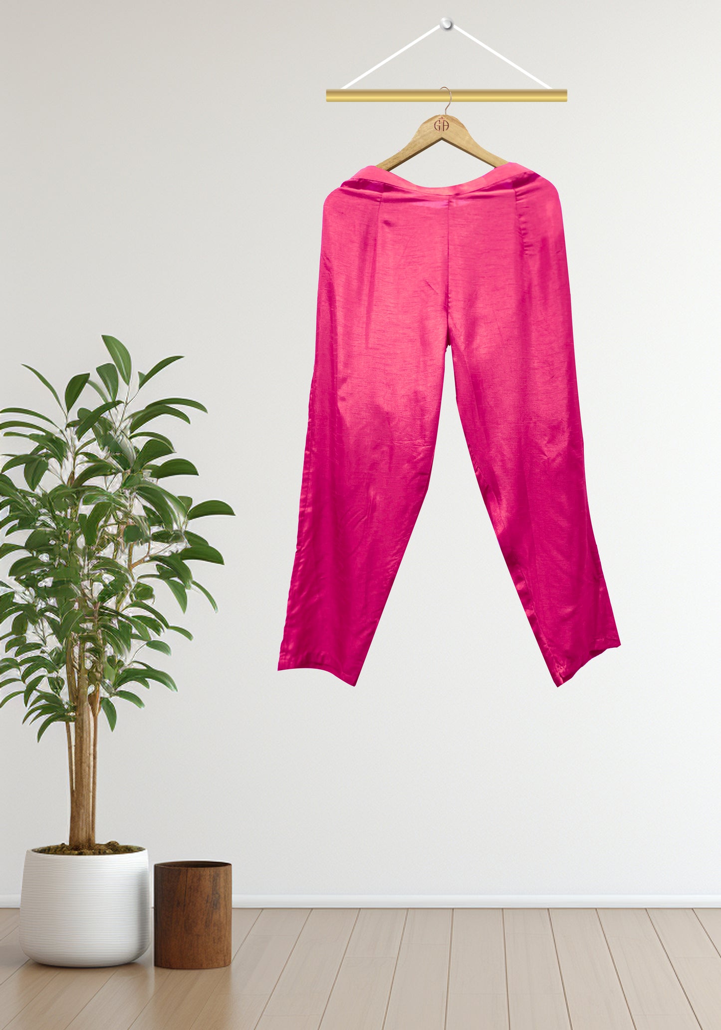 Rani Pink Emb Yoke Suit Set