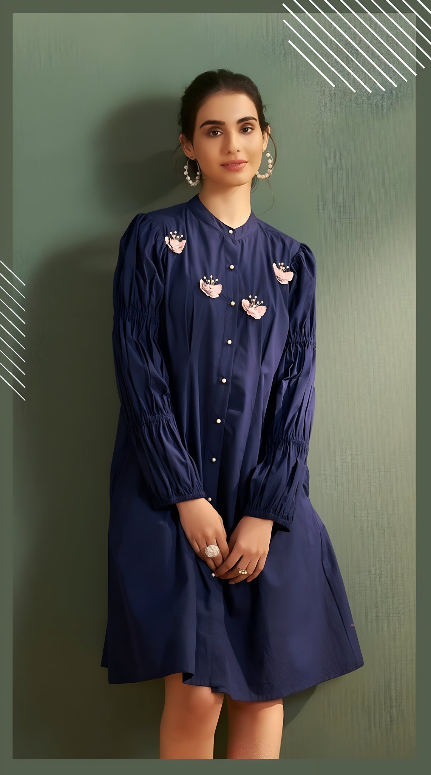 Navy Blue kitkat Dresss