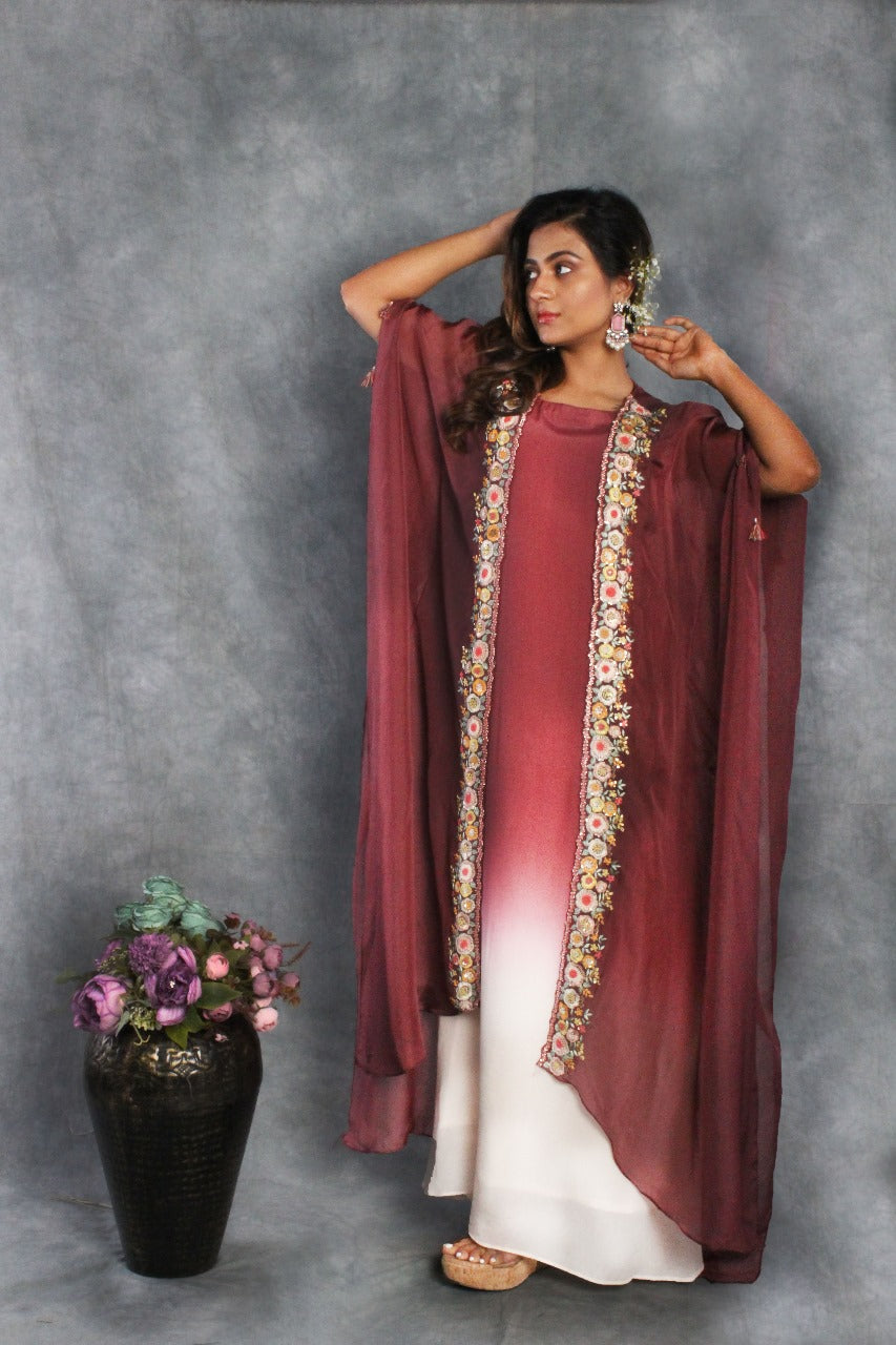 CAPE JACKET AND INNER