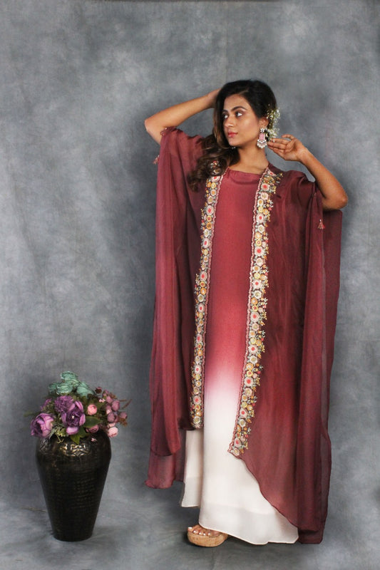 CAPE JACKET AND INNER