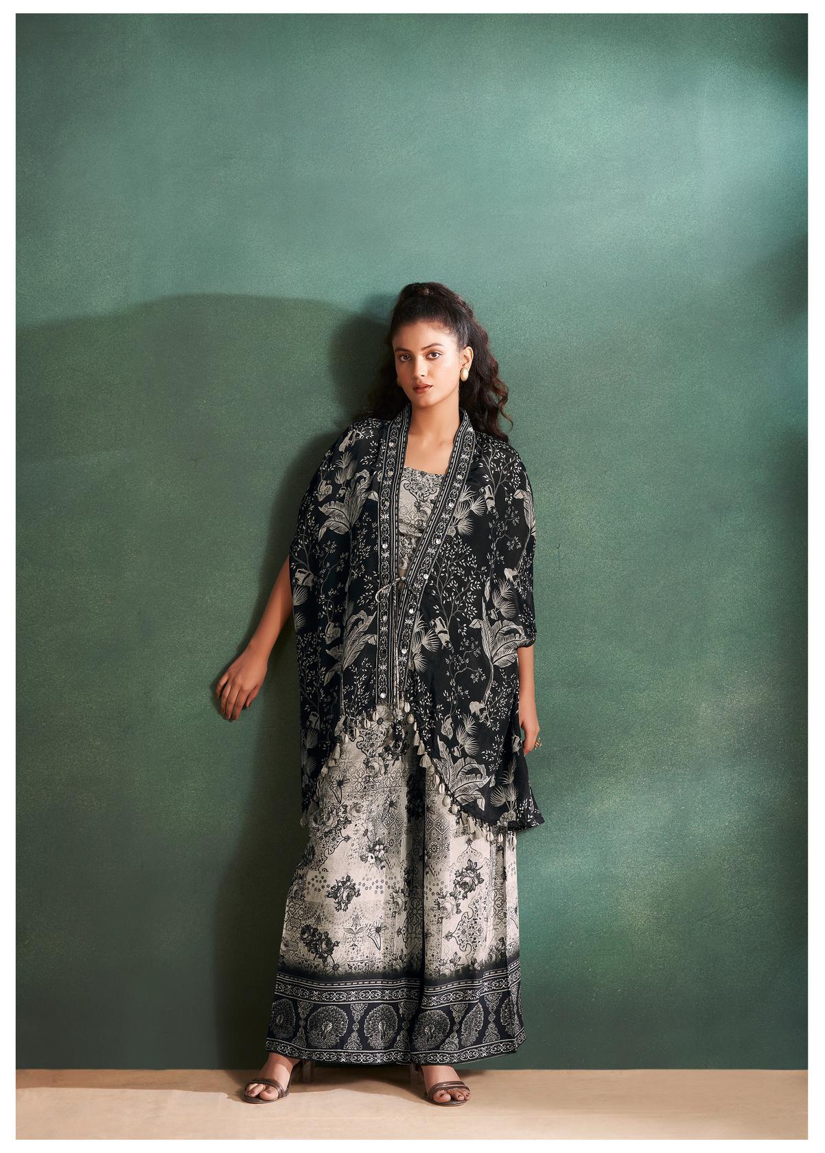 Midnight Blue floral printed 3piece set