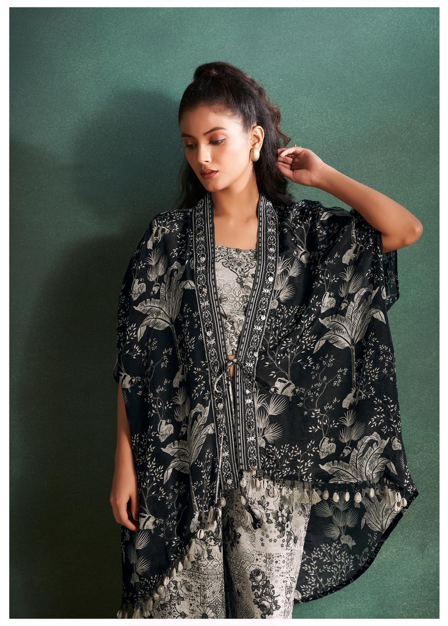 Midnight Blue floral printed 3piece set