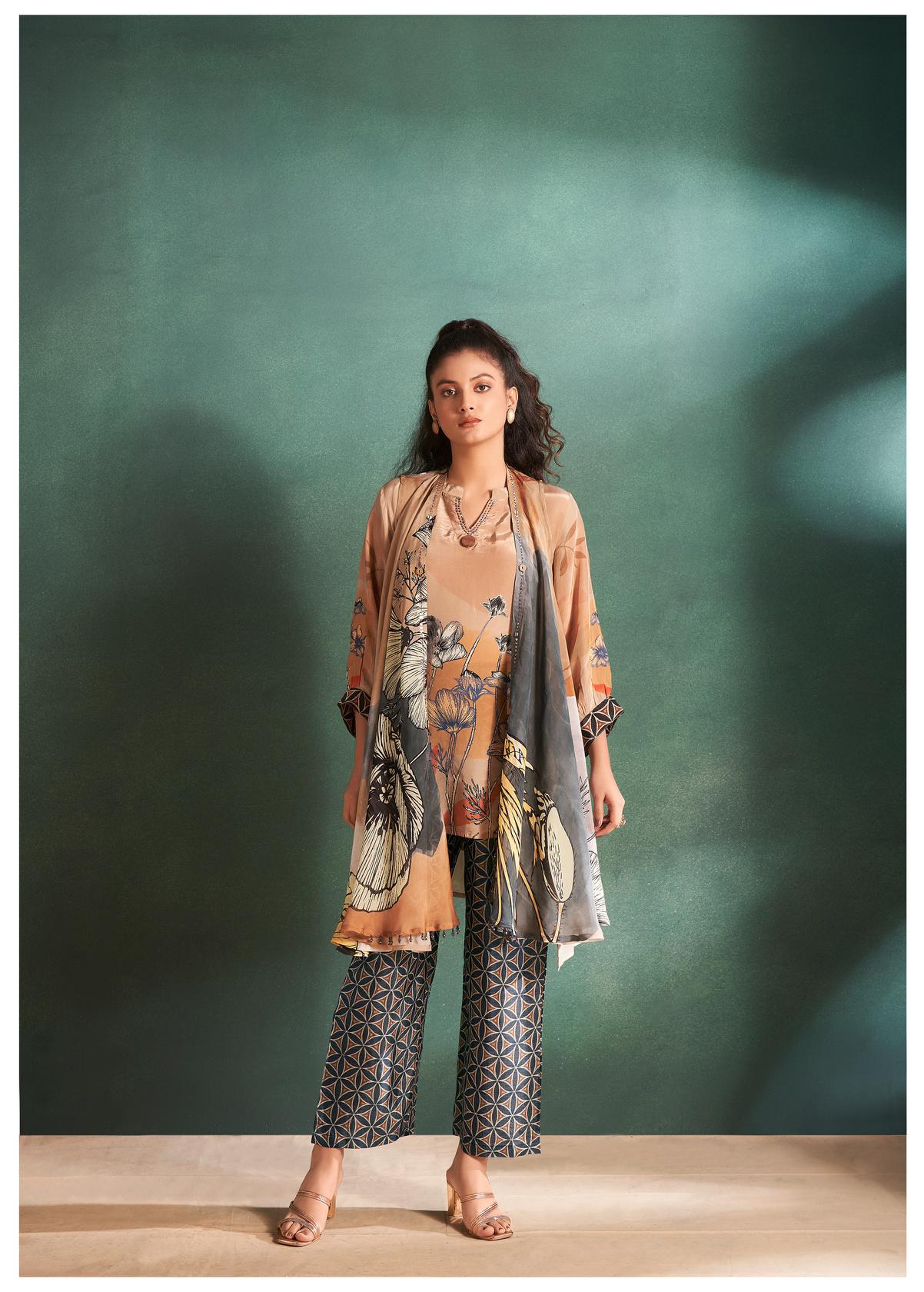 Ochre Yellow Printed Co-ord Set