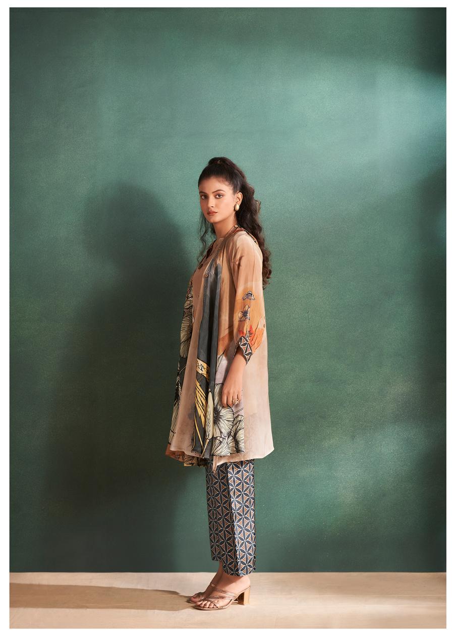 Ochre Yellow Printed Co-ord Set