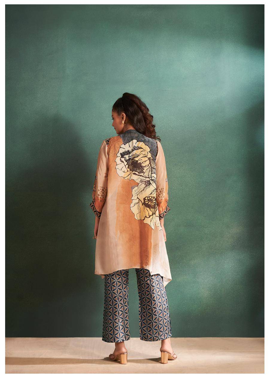 Ochre Yellow Printed Co-ord Set