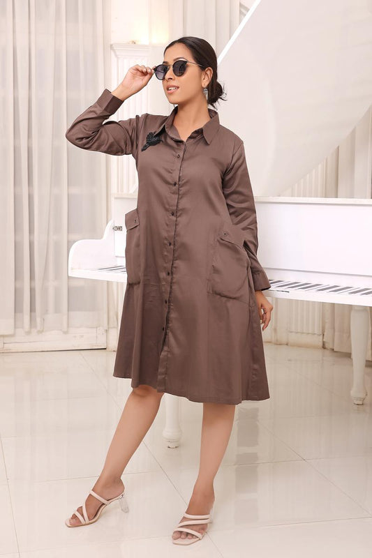 Ash Brown Dress