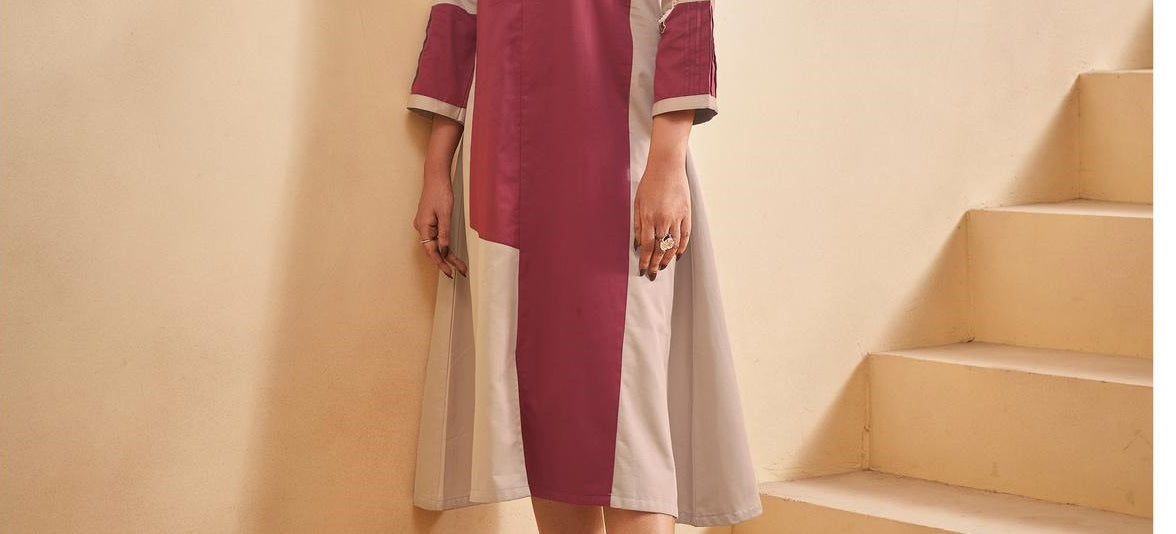 Kitkat Dusty Rose A Line Dress
