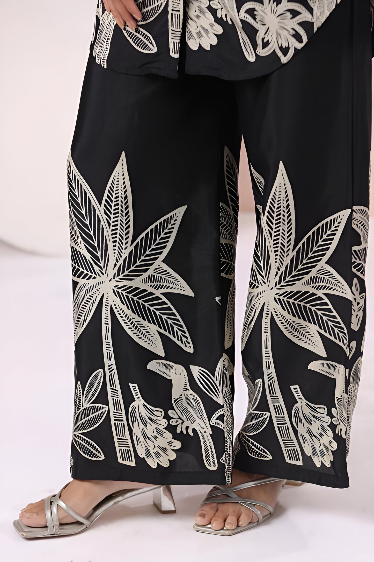 BLACK FLORAL CO-ORD SET
