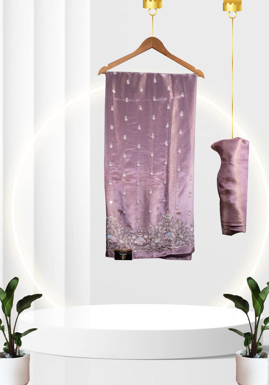 ONION PINK EMBROIDERED SUIT FABRIC SET