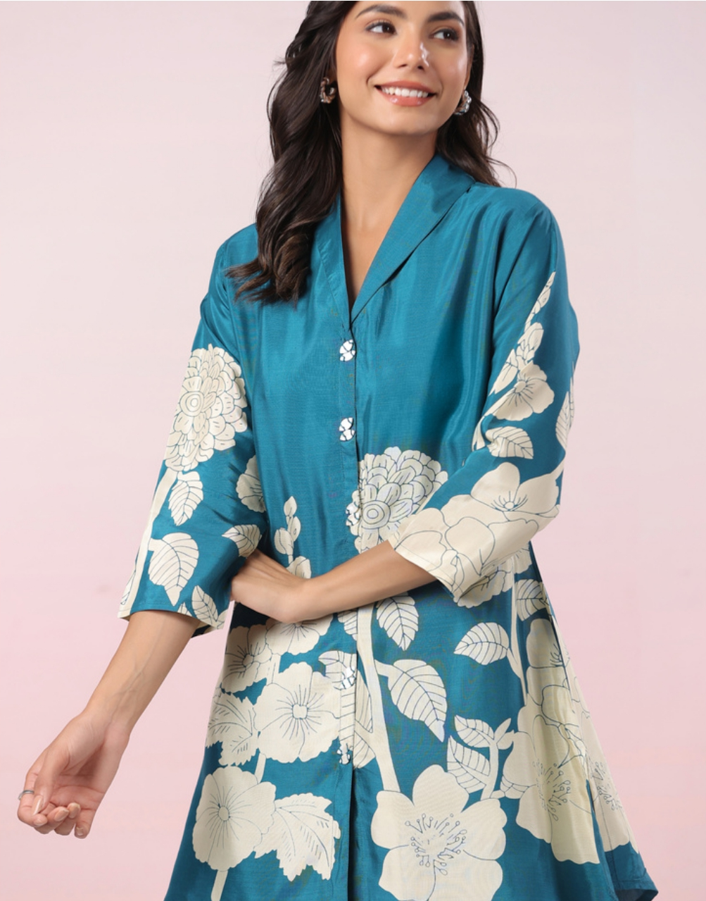 Teal Blue Teal blue Silk sets