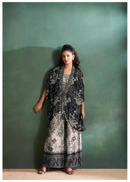 Midnight Blue floral printed 3piece set